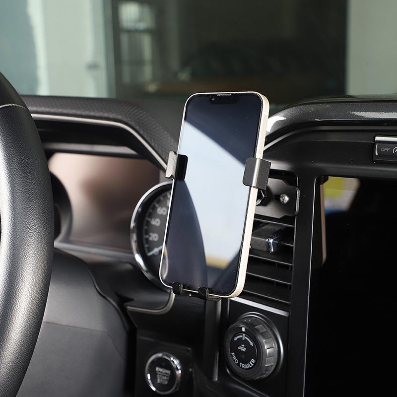 Автомобильный кондиционер, вентиляционное отверстие, кронштейн для мобильного телефона, подставка для GPS-телефона, подходит для Ford F150 2021 года, аксессуары для салона автомобиля