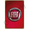 Металлическая вывеска для гаража FIAT, Настенный декор с логотипом автобренда 20x30см