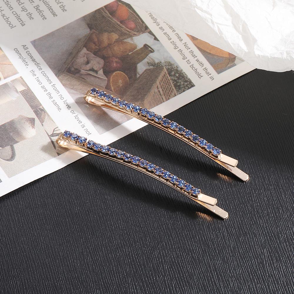 Шикарная заколка для волос Diamond Row: Элегантная и модная высококачественная челка на весенней заколке для волос