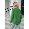 YYFS Women's Fashion Casual Spring Fall Solid Color Print Long Sleeve O-Neck Blouses & Shirts