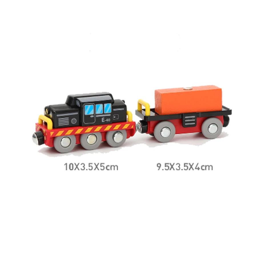 City Electric Locomotive Magnetic Train Diecast Slot Fire Truck Police Cars Fit Brio Wooden Train Railway Track Toys For Kids