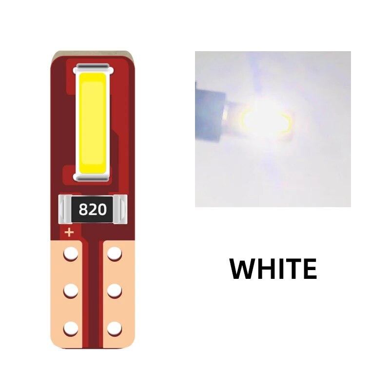 10 шт. T5 2SMD светодиодная лампа W3W W1.2W Led Canbus для кондиционера кнопка подсветка приборная панель светодиодный предупреждающий индикатор