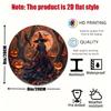 1pc, 2d Round Aluminum Flat Sign (8x8 Inches), Witch Theme Office Home Door Decoration, Home, Apartment, Dining Room