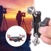 Heavy Duty Double Metal Disc 1/4" Thread Adapter Support 360 Degree Rotating For Camera Mic Light Stand Mounting Bracket