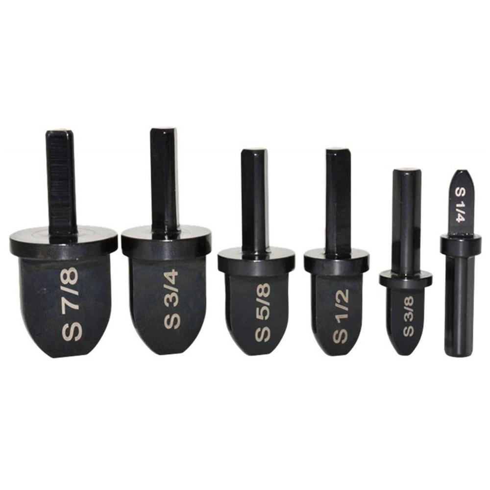 6pcs Bearing Steel Tube Expander Bit Triangle Shank Swaging Drill Bit Set For Air Conditioner
