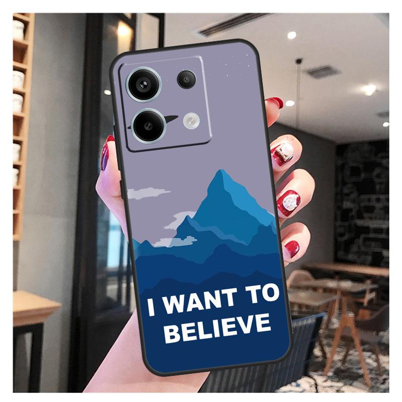 Я хочу верить Чехол Для Xiaomi Redmi Note 11 9 10 12 13 Pro Plus 12S 11S 10S 9S Redmi 12 10C 12C 13C Обложка