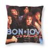 Rock Band Bon Jovi Наволочка квадратная Наволочка Подушка Наволочка на подушку Подушка на молнии Декоративная Подушка-плед для дома Автомобиля
