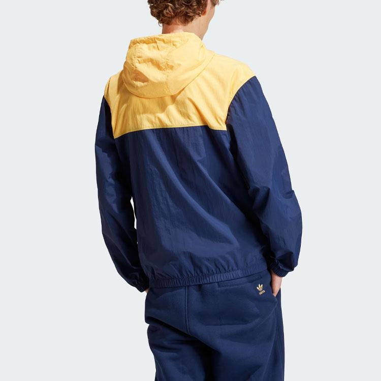 adidas Классическая ветровка с капюшоном Originals Синий Желтый IU0202