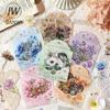 JIANWU Poems of Plant and Tree Series Vintage Flower Landscape Material Collage PET Tape Creative DIY Journal Stationery