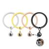 Customized Photo Keyring For Women Stainless Steel Personized Photo Pendat Keychain Memory Key Ring