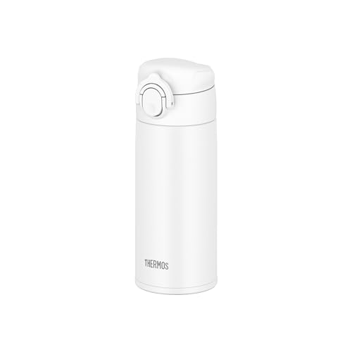 Dishwasher Safe Model Thermos Vacuum Insulated Portable Mug 350ml White - Dishwasher safe for both the body and parts. One-touch open stainless steel
