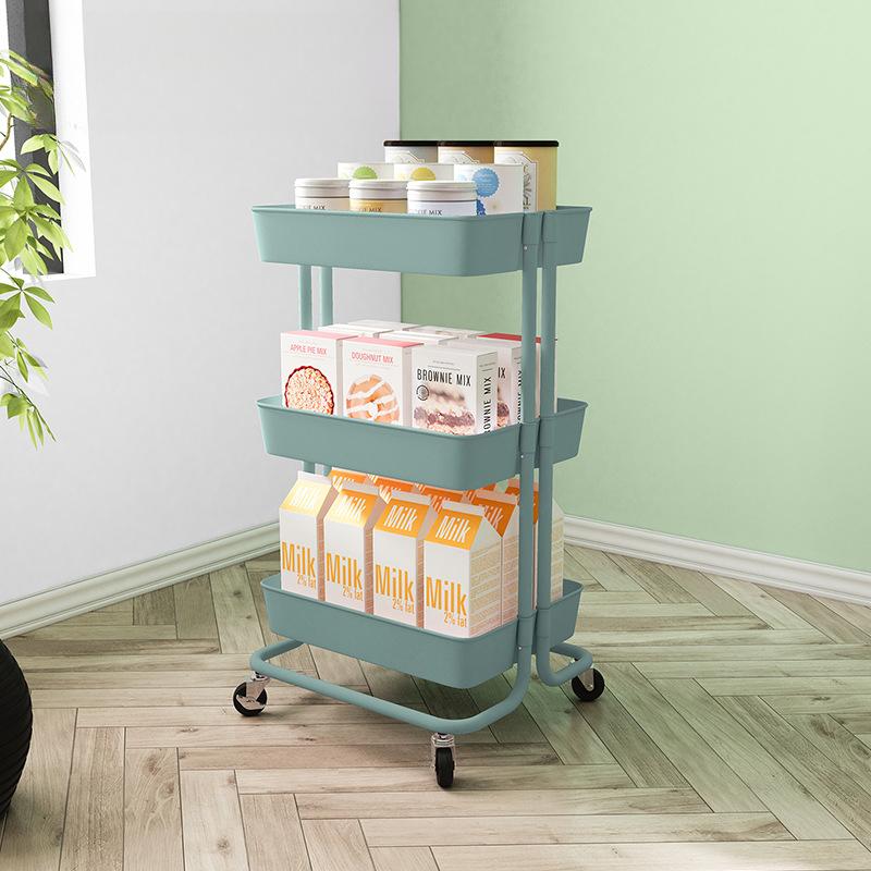Тележка для хранения вещей Напольная стойка для спальни Многоуровневая стойка для хранения вещей Передвижная стойка для ванной комнаты