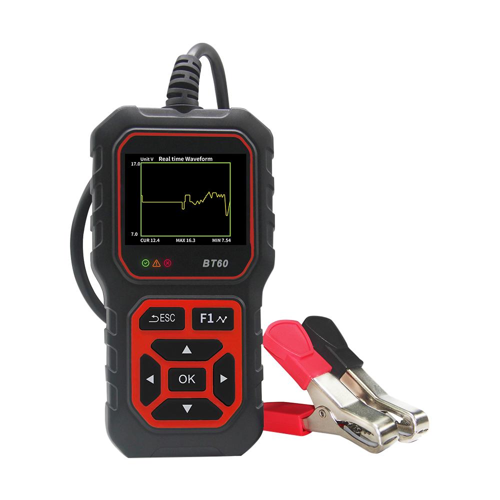 Новый BT60 автомобильный аккумуляторный тестер 6 В 12 В 24 В автомобильный аккумуляторный анализатор обнаружения 100 до 2000 CCA форма волны аккумулятора автомобильный аккумуляторный инструмент