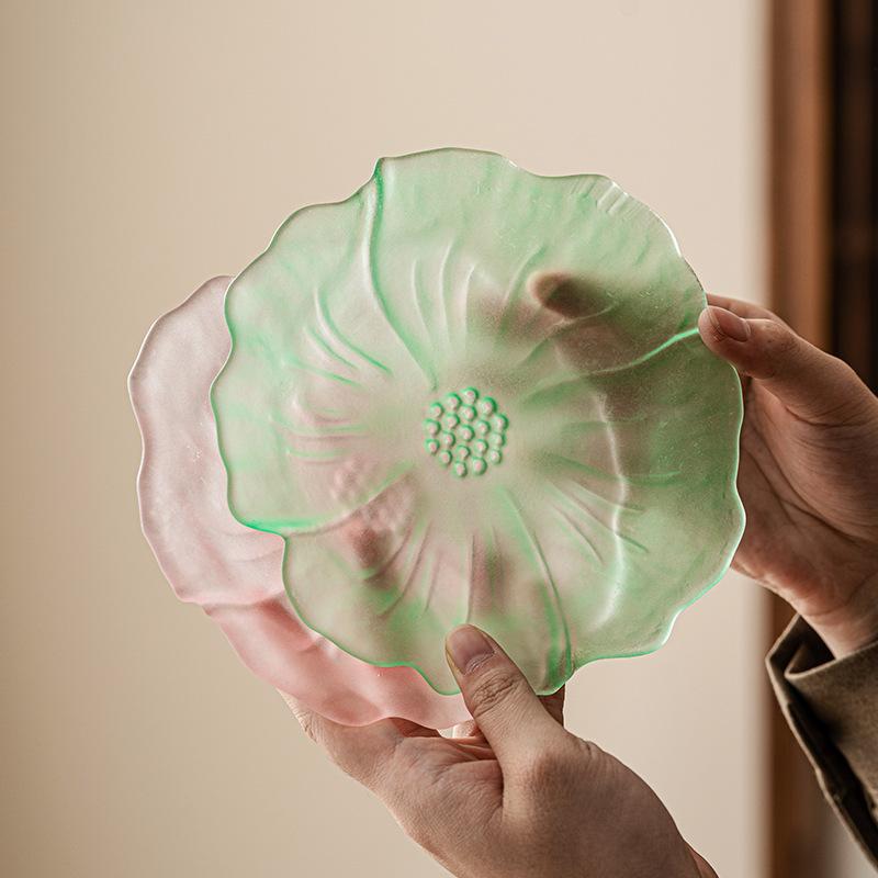 Бытовой чайный поднос Лепесток цветка Маленький поднос Дим сам Фруктовый поднос Японский стиль Чайная доска Кунг-фу Подставка Декор стола Аксессуары