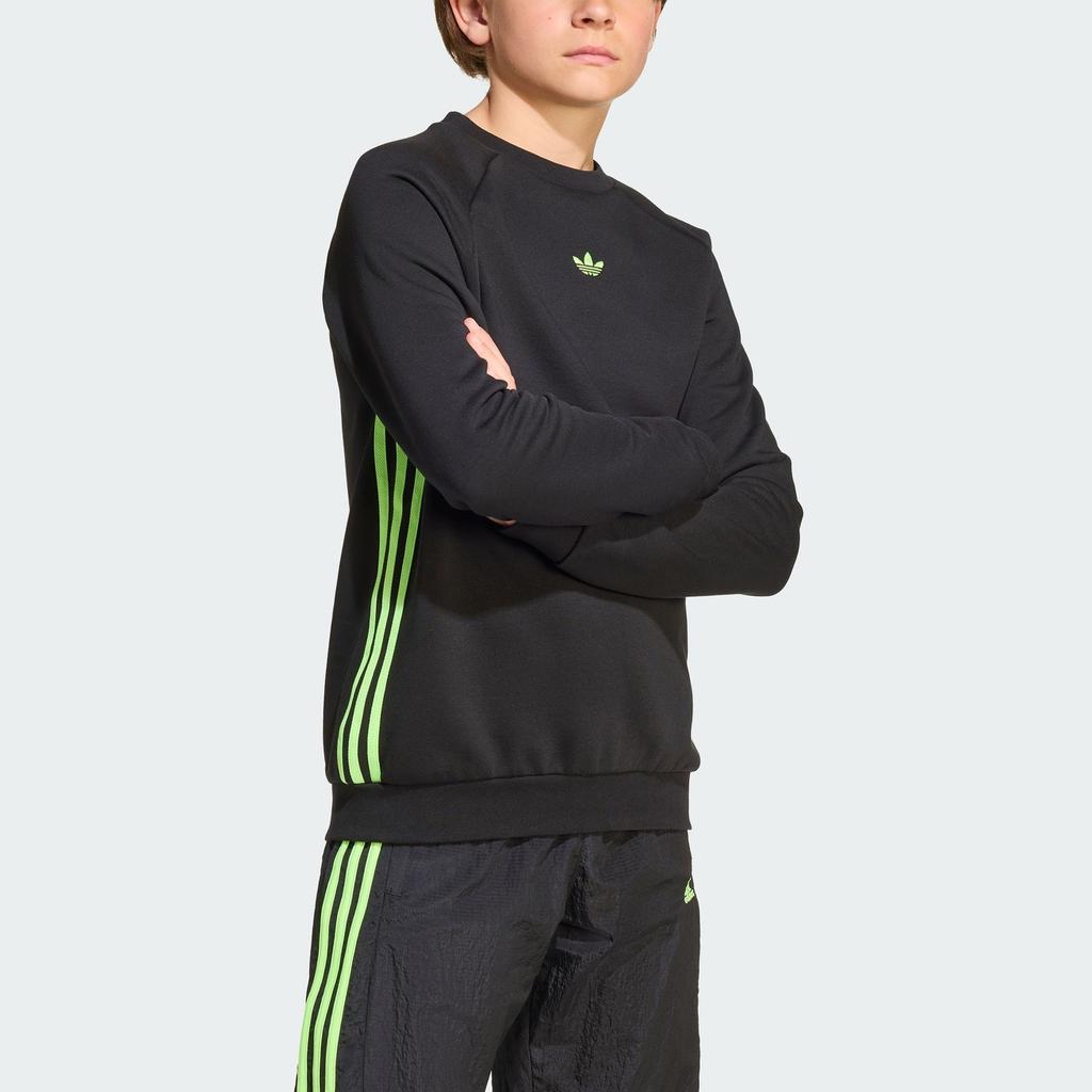 adidas Оригинальный свободный удобный спортивный свитшот с круглым вырезом для детей JV7795