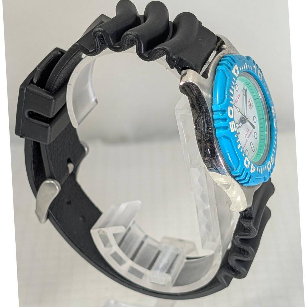 SEIKO ALBA AQUAGEAR и ремешок рабочие K-95 (Батарея заменена, состояние)
