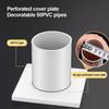86Type Air-conditioning Dust Plug Easy Install Hole Cap Creative Wall Hole Cover  Wall Decoration