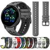 Мягкий двухцветный силиконовый ремешок 20 мм 22 мм для Garmin Vivoactive 6 5 4 / Forerunner 265 255 165 245 Music / Venu 3 2 Plus