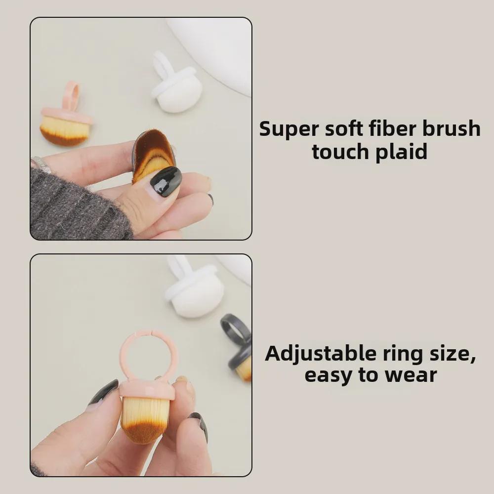 Круглая щетка для ногтей с мягкой щетиной для чистки