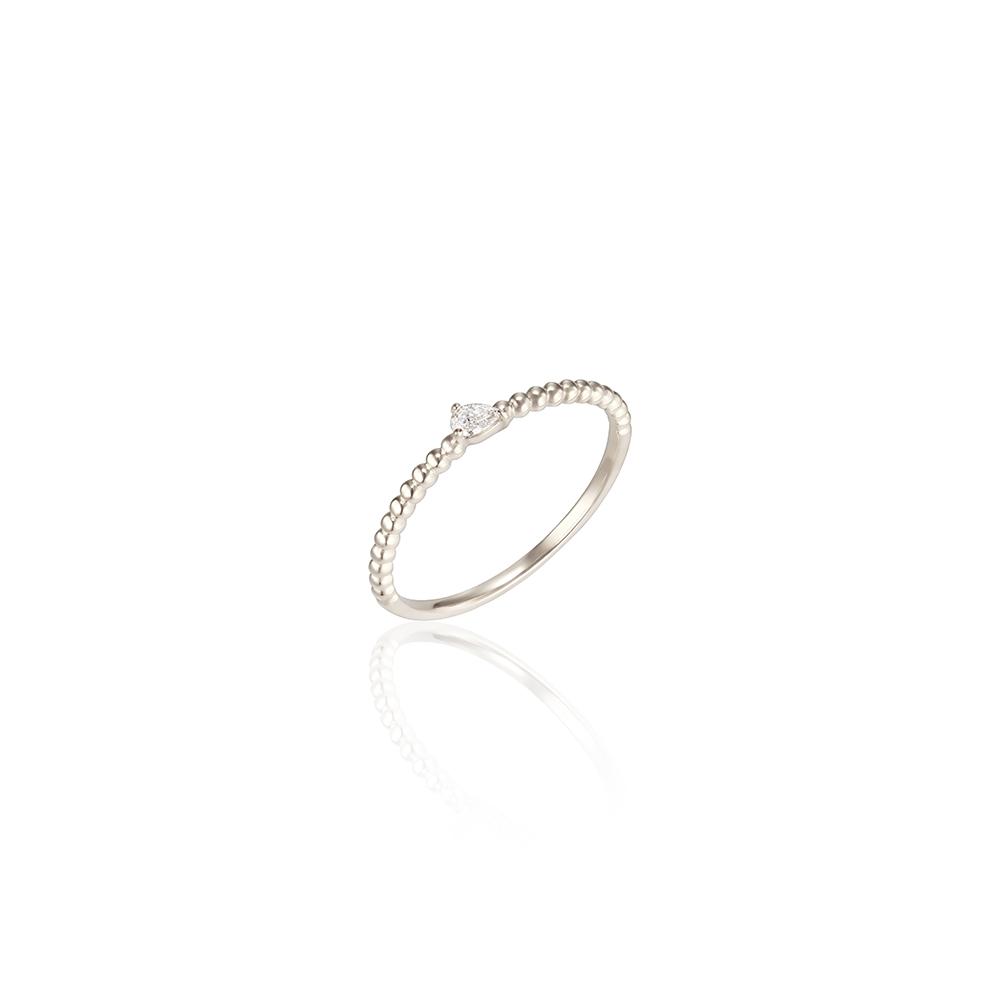 Lunne 14K Pear-Cut Diamond Solitaire Ring (14K Gold) Lcr05 (A Type)