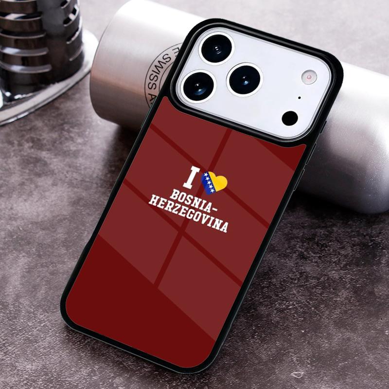 Чехол для телефона с флагом Республики Босния для iPhone 17 16 15 Pro Max Air 14 13 12 11 Plus Ударопрочный Чехол Capa