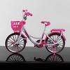 1:10 Mini Model Alloy Bicycle Die-cast Metal Finger Mountain Racing Adult City Bike Simulation Collection Gifts Toys 14Y+