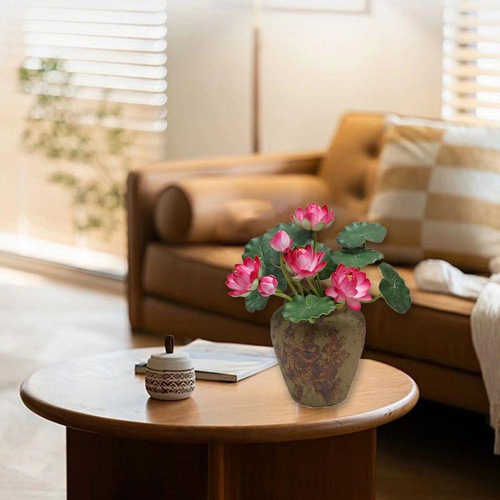 Многоцветные искусственные цветы лотоса, шелковые лепестки, реалистичная водяная лилия, украшение для дома