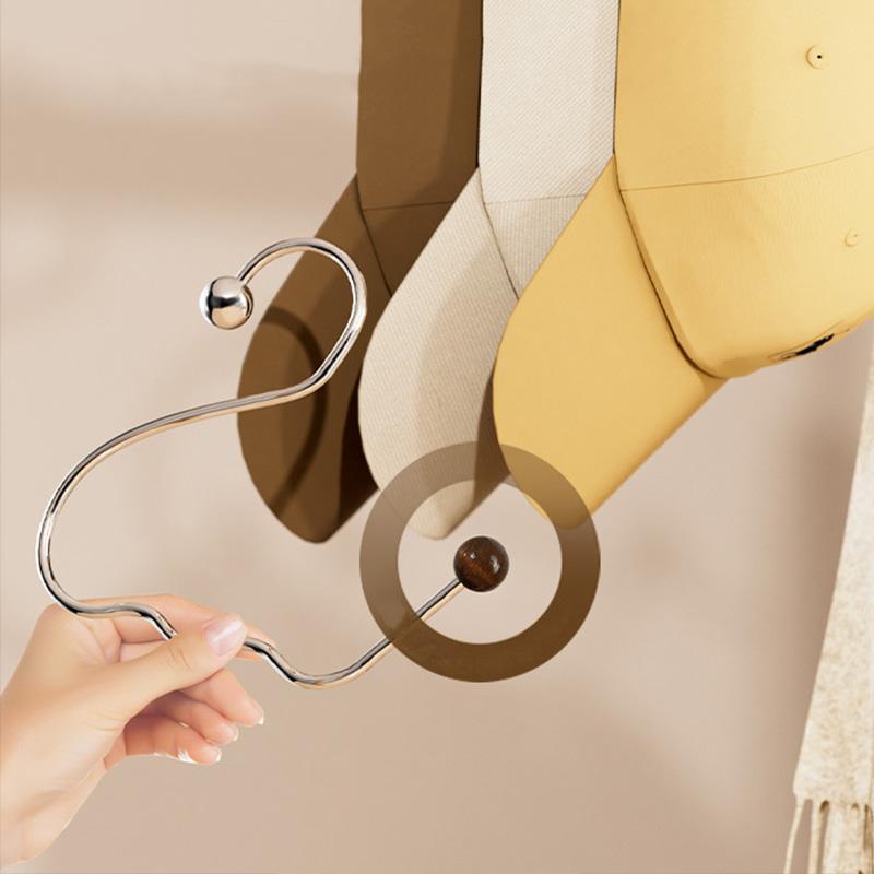 Stainless Steel Multi Hook For Hats Scarves Home Dormitory Wall Storage Organizer Non Slip Damage Free Heavy Duty Clothes Hanger