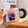 Кружка для девочки с котенком, милая мультяшная чашка для молока Фуфу, бытовая чашка для воды с крышкой для подарков на день рождения сестрам и друзьям