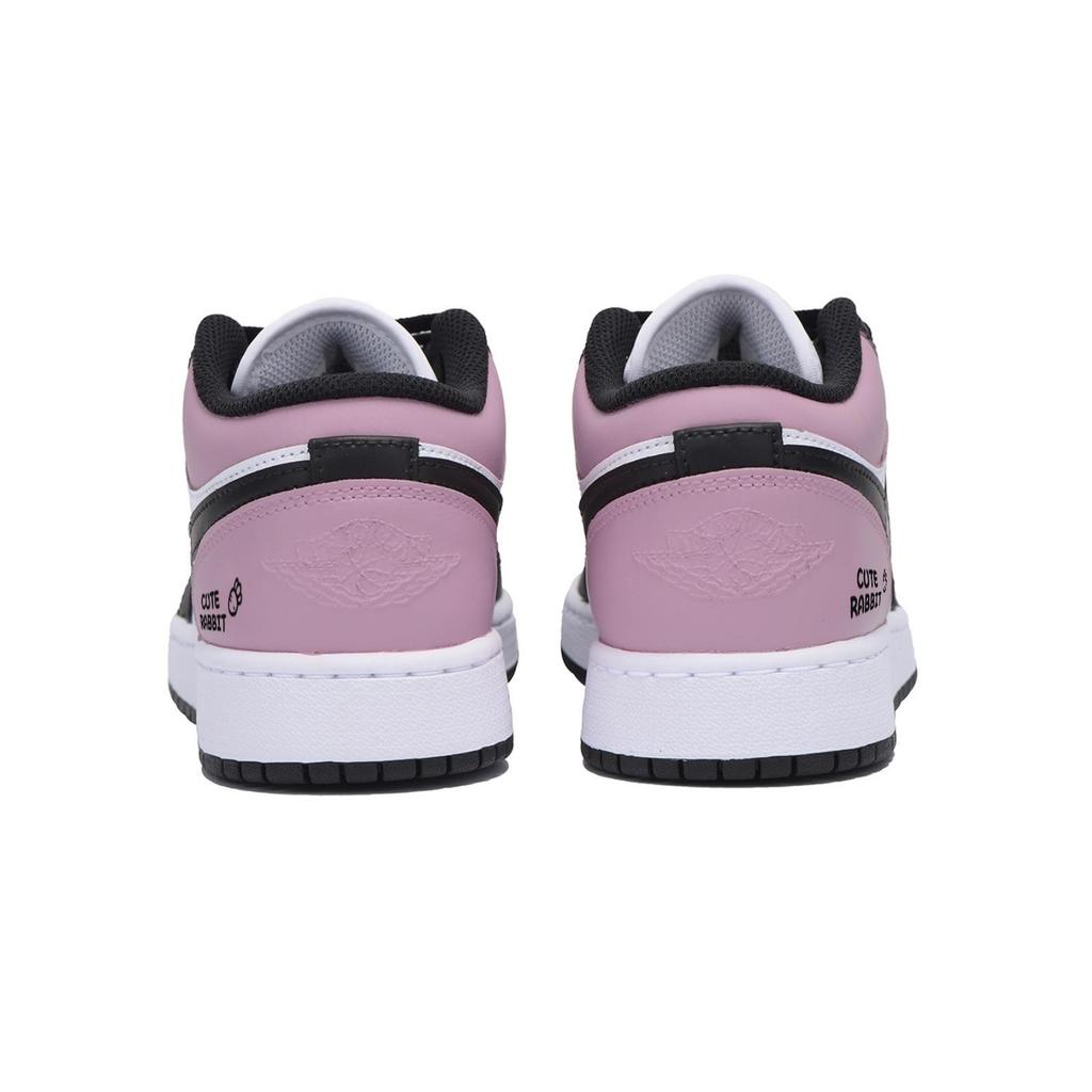 Jordan Air Jordan 1 Singing At Dusk Rouge Устойчивые к истиранию Низкие Винтажные Баскетбольные Кроссовки Мужские Белый Розовый 553558-131(Команда85-)