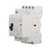 4P 25A 220V 50Hz DIN Rail Household AC Contactor with Manual Control Switch