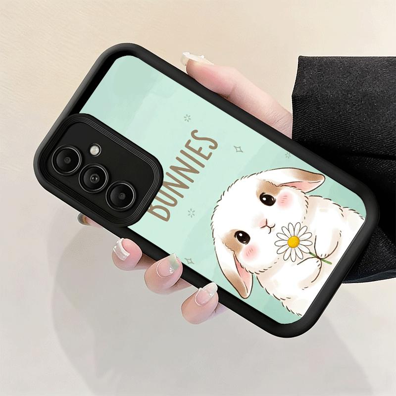 Чехол для телефона Samsung Galaxy S26 S25 Ultra S24 FE Милый мультяшный кролик Раббит Чехол S23 Plus S22 + S21 S20 5G Мягкий силикон Funda
