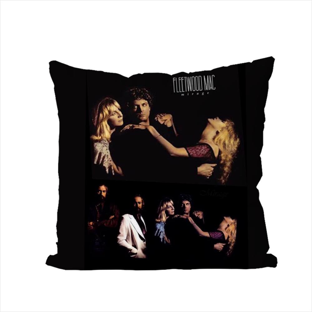 Band Fleetwood Mac Pillow Case For Car Sofa Decorative Home Doublesided Print Plush Square Throw Pillow Cushion Cover