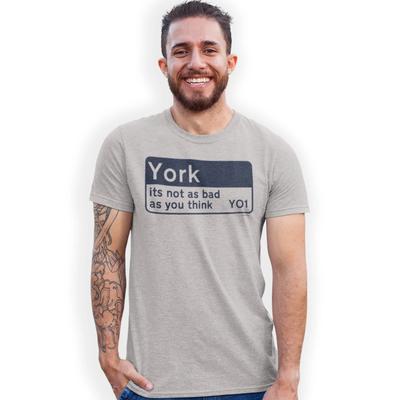 Йорк, это не так плохо, как вы думаете, футболка YO1, забавный подарок на день рождения