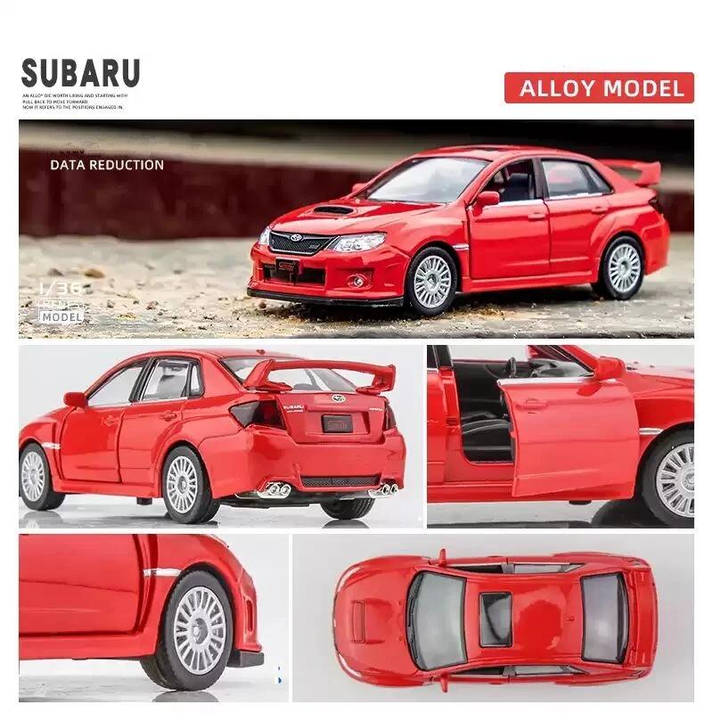 1/36 Subaru WRX STI Стайлинг автомобиля Лицензированная литая модель автомобиля Игрушка Сплав Металл Высокая симуляция для Коллекции Подарки F44