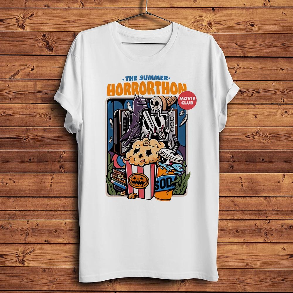 Halloween Horror Pumpkin Ghost Club Funny TShirt,Men Homme Daily Casual Short Sleeve T Shirt,Un
