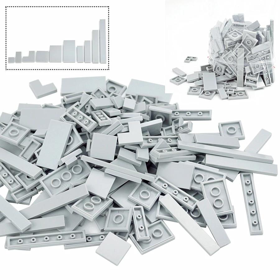 150 шт. Городские тонкие кирпичики Разноцветные DIY Модель Гладкие тонкие строительные блоки Игрушечные детали Крупногабаритные фигурки Образовательные детские игрушки Подарок