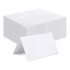 50Pcs White Blanks Place Cards DIY Craft Name Cards Pre-lined Wedding Table Seating Cards Guest Name Cards