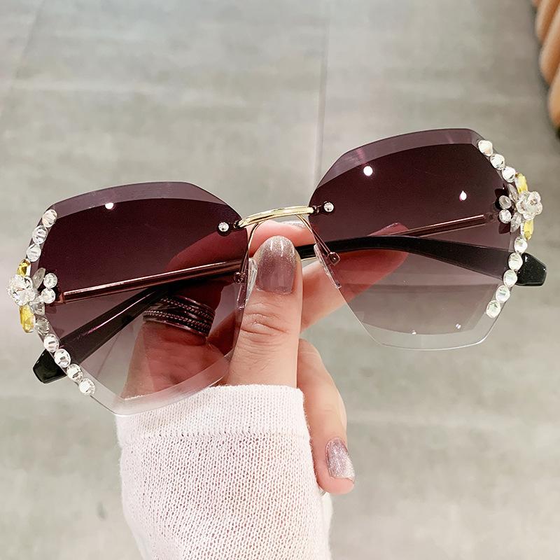 Солнцезащитные очки Diamond Inspired, женские модные солнцезащитные очки Sense Ins, персонализированные очки для уличной фотографии