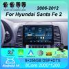 Автомобильный радиоприемник Android 14 Carplay Auto 2K экран мультимедийный проигрыватель для Hyundai Santa Fe 2 2006-2012 Автомагнитола стерео 2din головное устройство