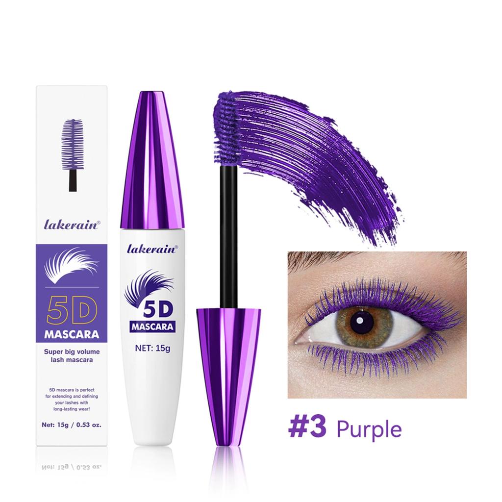 Тушь Lakerain Color Mascara Cross Border 5D Waterproof Slim Curl Non-Smiding Non-Removing Mascara Primer