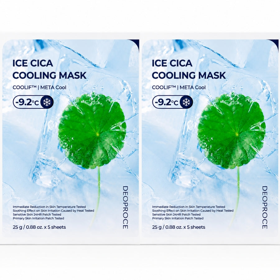 Deoproce Ice Cica Cooling Mask Pack 25g*5ea/10ea/15ea/20ea