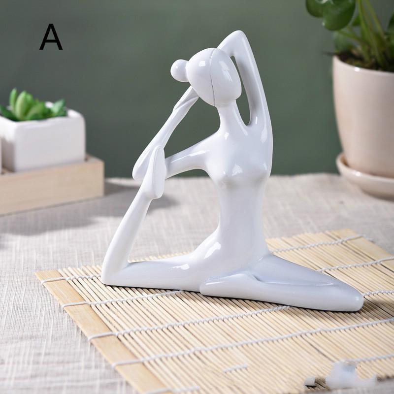 Resin Crafts Jane European Creative Abstract Yoga Girl Decoration Living Room Home Decoration