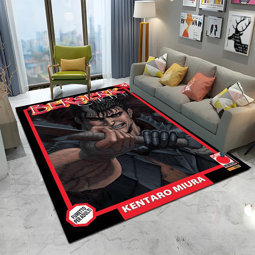 3D Классический Ковер Мультяшный Коврик Берсерк для Дома Гостиной Спальни Дивана Прихожей Декор, Коврик для Детской Игровой Зоны Нескользящий Напольный Коврик