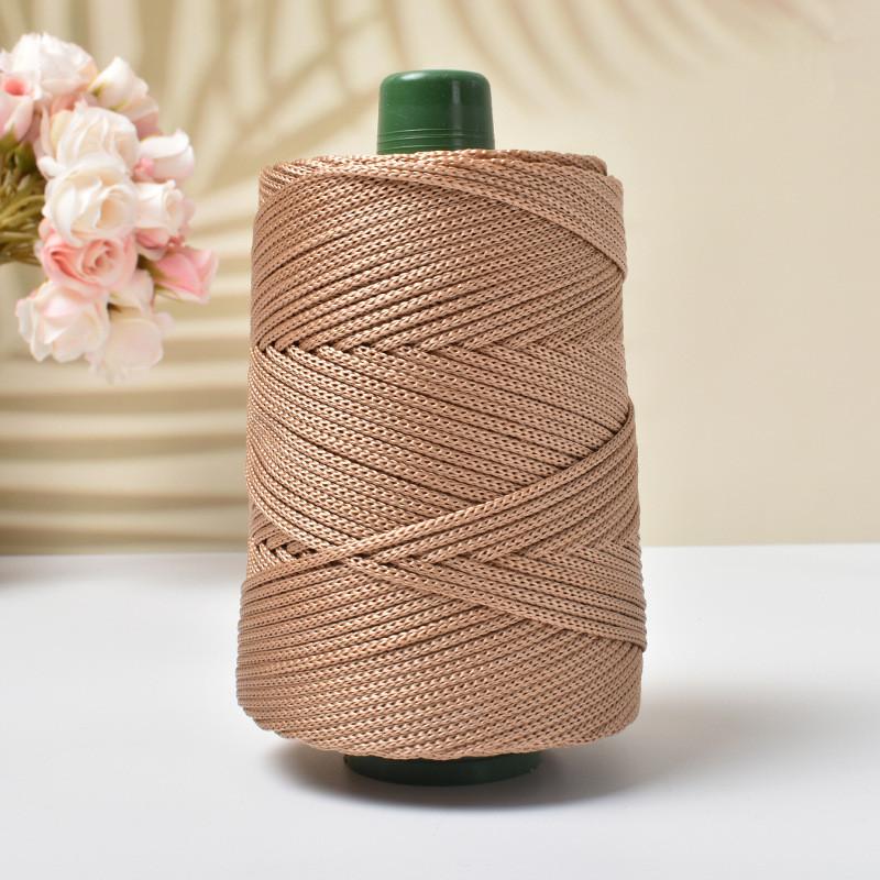 Легкая ледяная шелковая пряжа для летнего рукоделия, ручного плетения, шляпа от солнца, сумка, обувь, подушка, крафтовая веревка, полая шерсть, вязание крючком, подушка
