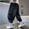 Одежда для мальчиков Джинсы Детские Прочные и Красивые Весенние и Осенние Брюки Корейские Стильные Повседневные Брюки для Малышей