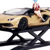 Двухуровневая модель парковочной рамы для автомобилей для 1/64 литой модели машинки 3D-печатный гараж, стойка для машинок, декорация сцены, детали для сборки