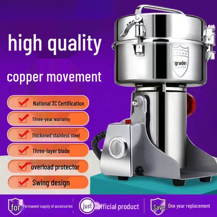 304 Stainless Steel Household Ultra-fine Grain and Cereal Grinder