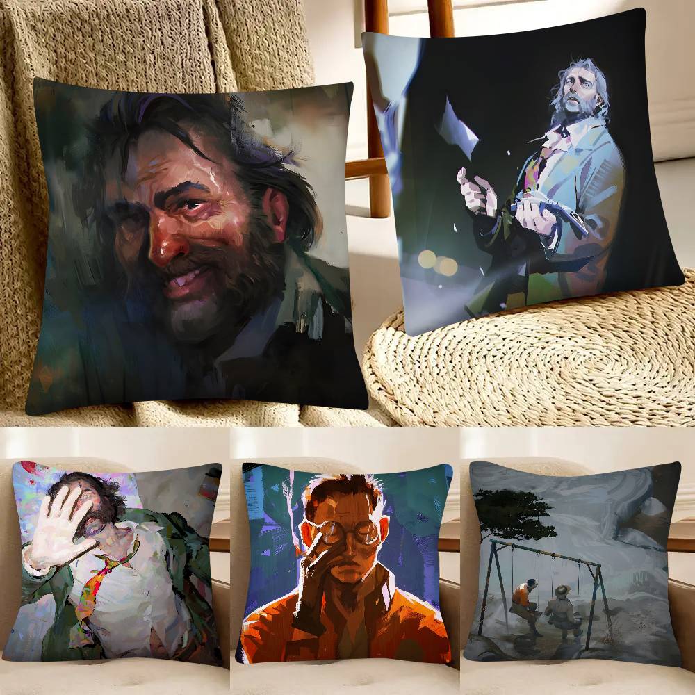 1 шт. Наволочка для игры D-Disco Elysium Модная квадратная наволочка Спальня Диван Комната Ins Декор Отдых