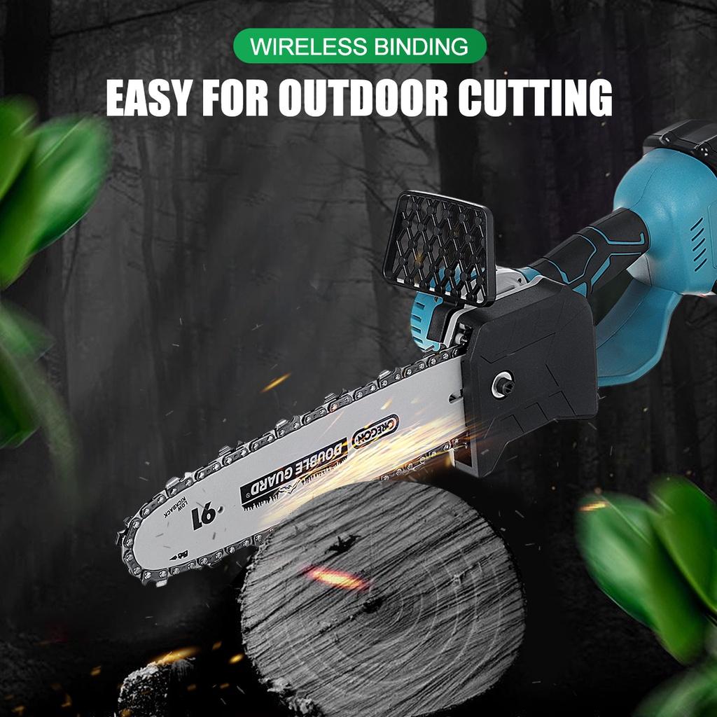 8/10-дюймовая бесщеточная аккумуляторная электрическая бензопила для обрезки садового дерева, перезаряжаемые деревообрабатывающие инструменты для батареи Makita